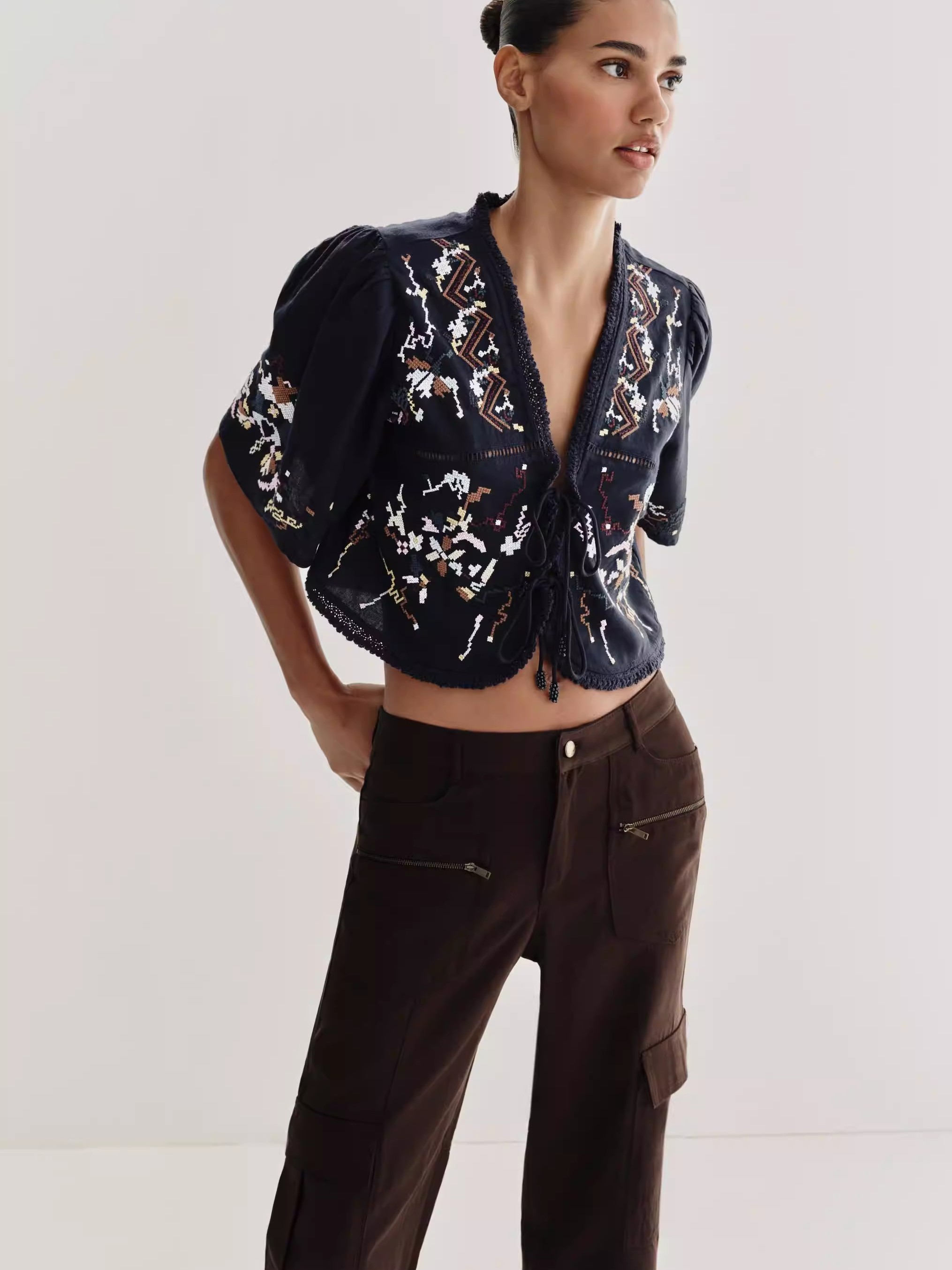 Ethnic Fashion Design - Nueva Blusa de Verano para Mujer,
